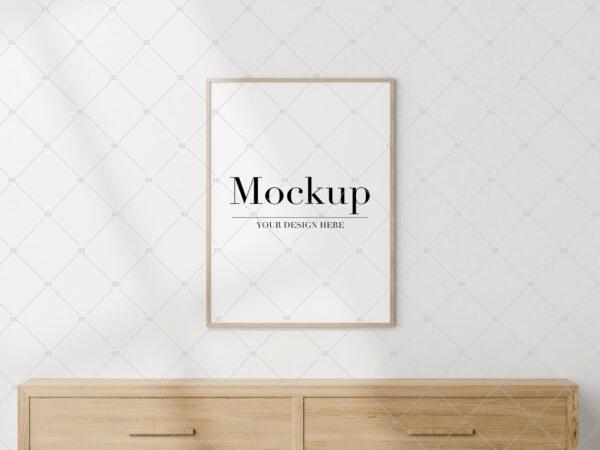 Frame Mockup For Wall Art Poster (Free)