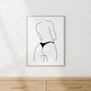 Frame Mockup For Wall Art Poster (Free)