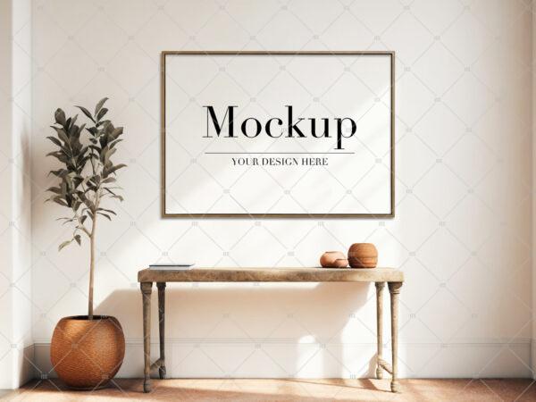 Horizontal Frame Mockup For Etsy Wall Art Poster