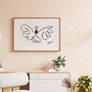 Horizontal Frame Mockup For Wall Art Poster