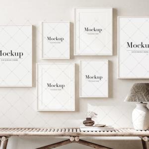 Six Frame Mockup For Etsy Art Poster