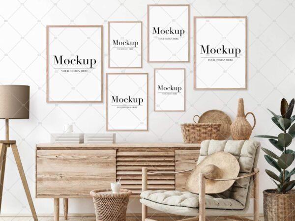 Six Frame Mockups For Etsy Digital Product