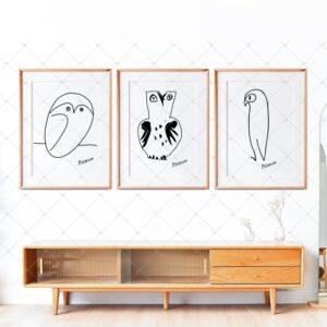 Three Frames Mockup For Etsy Art Poster