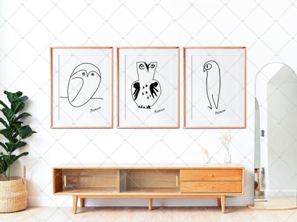 Three Frames Mockup For Etsy Art Poster