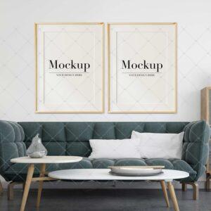 Two Frame Mockup Etsy Art Poster