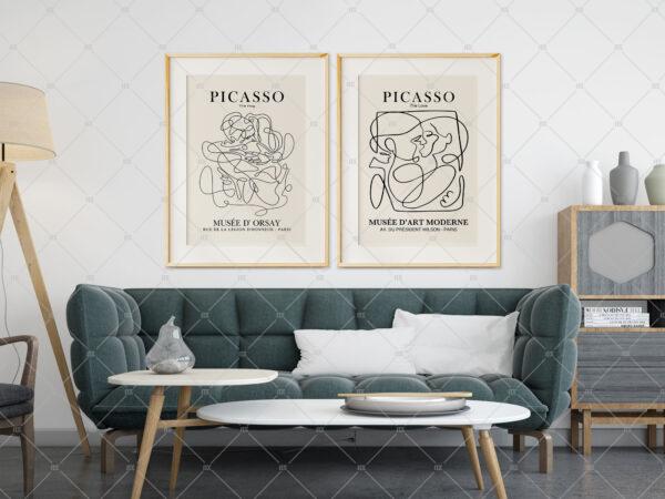 Two Frame Mockup Etsy Art Poster