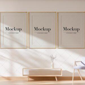 Three Frame Mockups For Etsy Poster