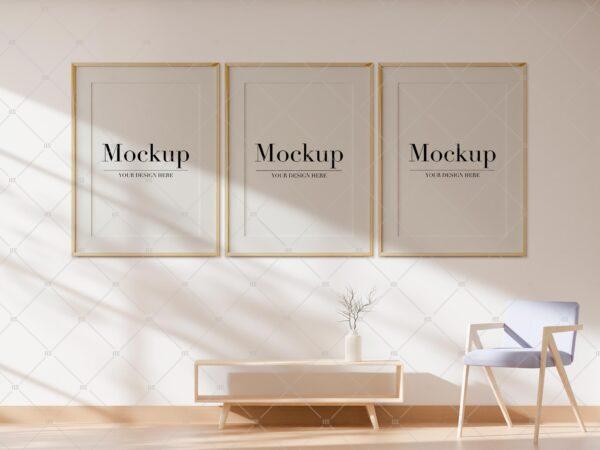 Three Frame Mockups For Etsy Poster