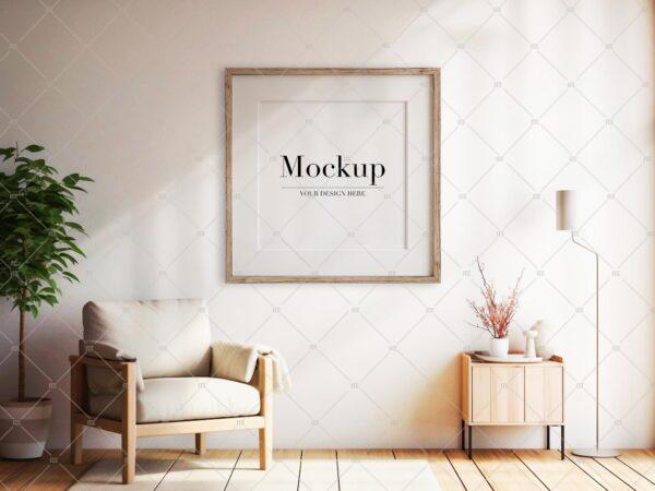 Square Frame Mockup For Etsy Art Poster