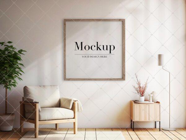 Square Frame Mockup For Etsy Art Poster Product