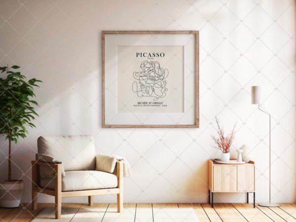 Square Frame Mockup For Etsy Art Poster